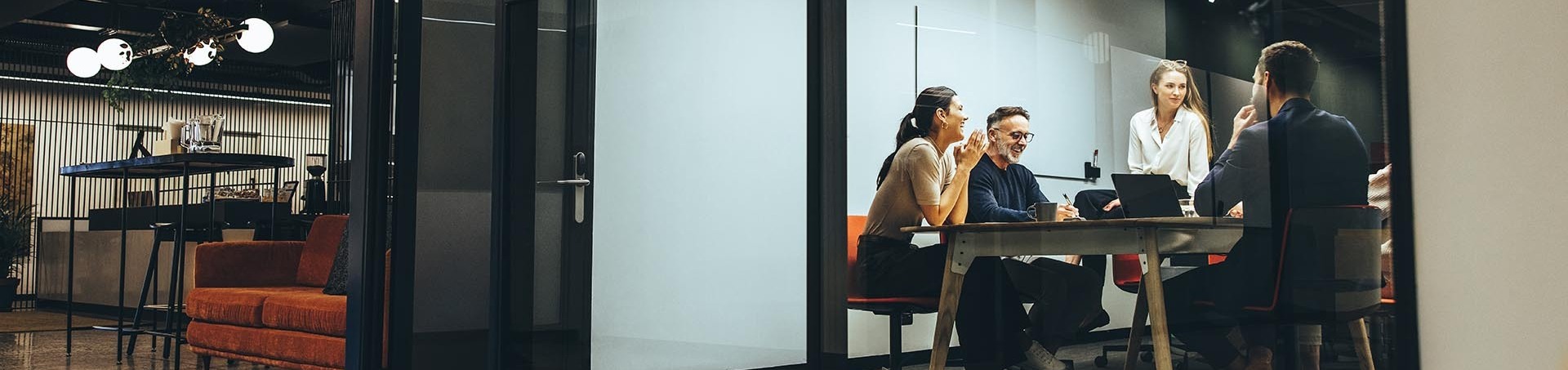 Team meeting in a modern office